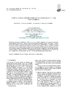 Hospitalization patient forecasting based on multi-task deep learning