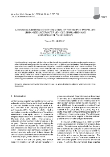 A dynamic submerging motion model of the hybrid-propelled unmanned underwater vehicle: Simulation and experimental verification