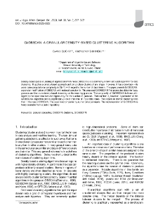 GrDBSCAN: A granular density-based clustering algorithm