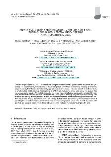 On the analysis of a mathematical model of CAR-T cell therapy for glioblastoma: Insights from a mathematical model
