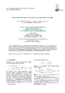 Spike patterns and chaos in a map-based neuron model