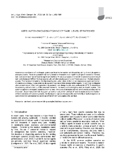 ASTS: Autonomous switching of task-level strategies