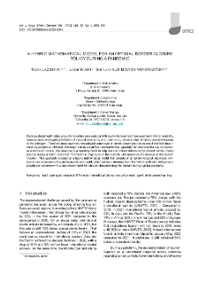A hybrid mathematical model for an optimal border closure policy during a pandemic