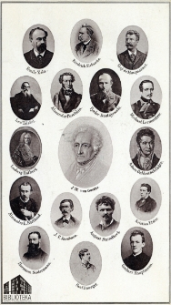 [Tableau - 17 portret&oacute;w pisarzy]