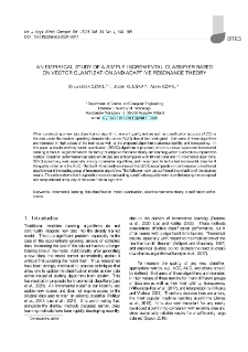 An empirical study of a simple incremental classifier based on vector quantization and adaptive resonance theory