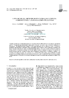 A spiking neural network based on thalamo-cortical neurons for self-learning agent applications