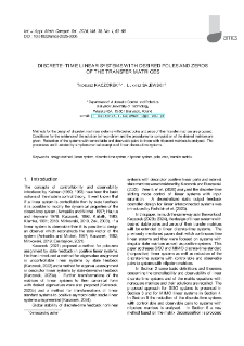 Discrete-time linear systems with desired poles and zeros of the transfer matrices