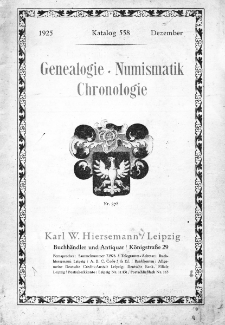 Genealogie. Numismatik. Chronologie.
