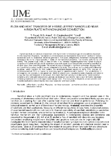 Flow and heat transfer of hybrid Jeffrey nanofluid near a Riga plate with non-linear convection