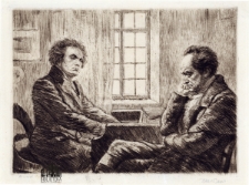 [Goethe wsłuchany w grę Ludwiga van Beethovena]