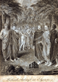 Wielands Ankunft in Elysium