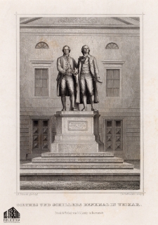 Goethes und Schillers Denkmal in Weimar