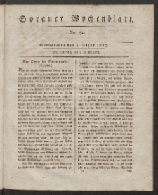 Sorauer Wochenblatt, No. 32. (6. August 1825)