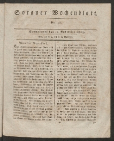 Sorauer Wochenblatt, No. 46. (12. November 1825)