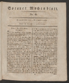Sorauer Wochenblatt, No. 49. (4. December 1830)