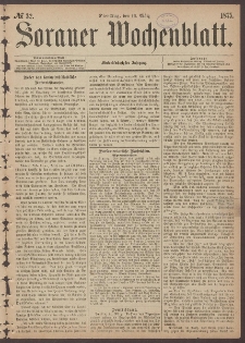 Sorauer Wochenblatt, No. 32. (16. M&auml;rz 1875)