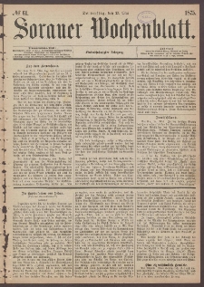 Sorauer Wochenblatt, No. 61. (27. Mai 1875)