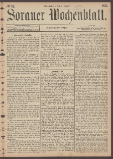 Sorauer Wochenblatt, No. 92. (7. August 1875)