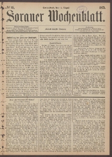 Sorauer Wochenblatt, No. 95. (14. August 1875)