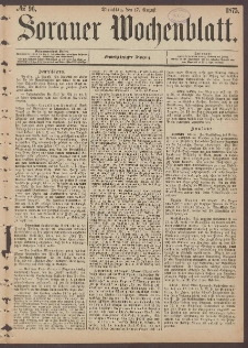 Sorauer Wochenblatt, No. 96. (17. August 1875)