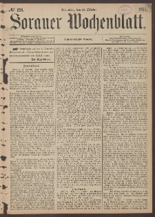 Sorauer Wochenblatt, No. 120. (12. October 1875)