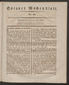 Sorauer Wochenblatt, No. 30. (30. Juli 1831)