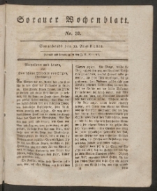 Sorauer Wochenblatt, No. 33. (20. August 1831)