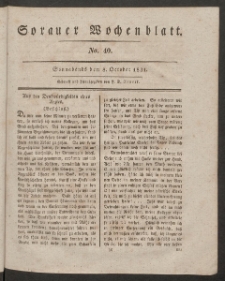 Sorauer Wochenblatt, No. 40. (8. October 1831)