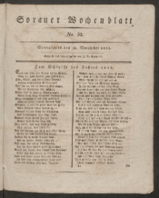 Sorauer Wochenblatt, No. 52. (31. December 1831)