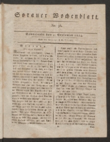 Sorauer Wochenblatt, No. 36. (4. September 1824)