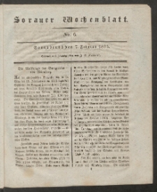 Sorauer Wochenblatt, No. 6. (7. Februar 1835)