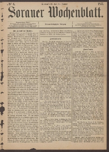 Sorauer Wochenblatt, No. 6. (13. Januar 1877)