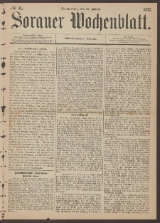 Sorauer Wochenblatt, No. 11. (25. Januar 1877)