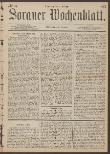 Sorauer Wochenblatt, No. 16. (6. Februar 1877)