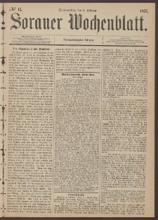 Sorauer Wochenblatt, No. 17. (8. Februar 1877)