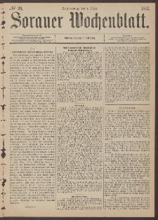 Sorauer Wochenblatt, No. 26. (1. M&auml;rz 1877)