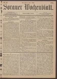 Sorauer Wochenblatt, No. 27. (3. M&auml;rz 1877)