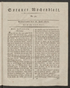 Sorauer Wochenblatt, No. 30. (26. Juli 1828)