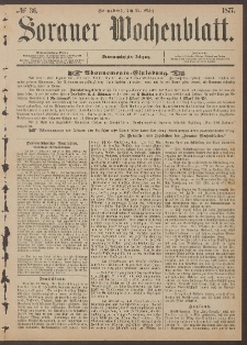 Sorauer Wochenblatt, No. 36. (24. M&auml;rz 1877)