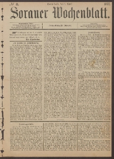 Sorauer Wochenblatt, No. 41. (7. April 1877)