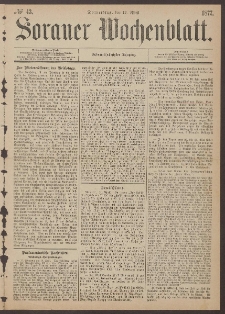 Sorauer Wochenblatt, No. 43. (12. April 1877)