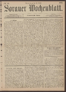 Sorauer Wochenblatt, No. 49. (26. April 1877)
