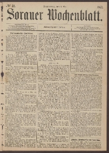 Sorauer Wochenblatt, No. 52. (3. Mai 1877)