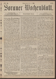 Sorauer Wochenblatt, No. 53. (5. Mai 1877)