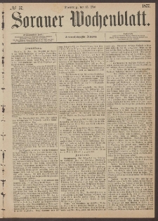 Sorauer Wochenblatt, No. 57. (15. Mai 1877)