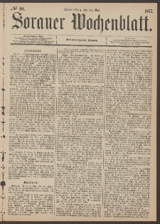 Sorauer Wochenblatt, No. 60. (24. Mai 1877)