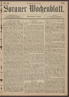 Sorauer Wochenblatt, No. 80. (10. Juli 1877)