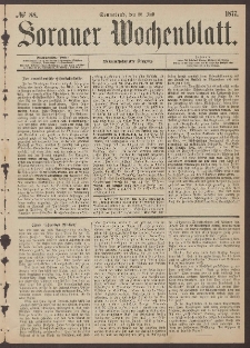 Sorauer Wochenblatt, No. 88. (28. Juli 1877)