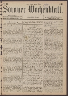 Sorauer Wochenblatt, No. 27. (2. M&auml;rz 1876)