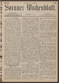 Sorauer Wochenblatt, No. 32. (14. M&auml;rz 1876)